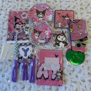 Sanrio Hello Kitty Kuromi My Melody Birthday Party Supplies Lot Balloons Decor